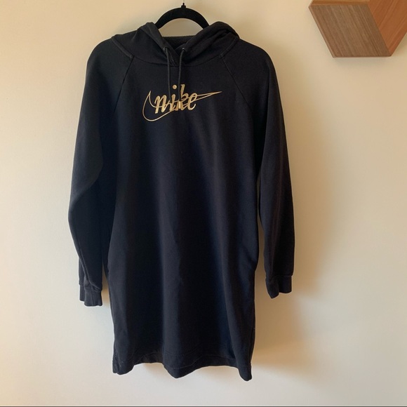 nike gold logo hoodie